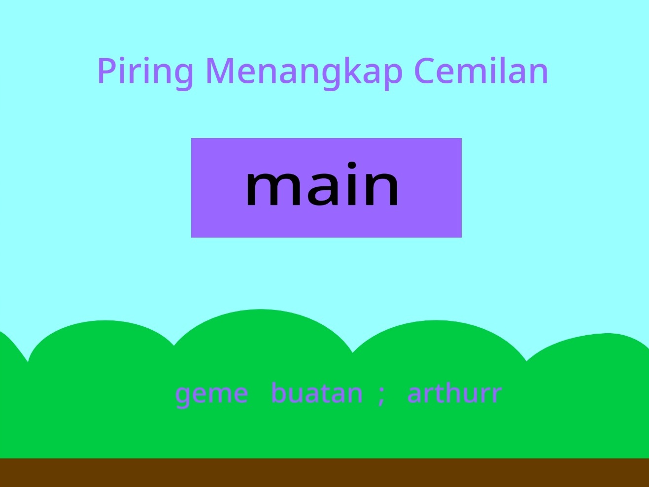 Piring Menagkap Cemilan