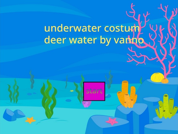 Underwater Costum Deer Water