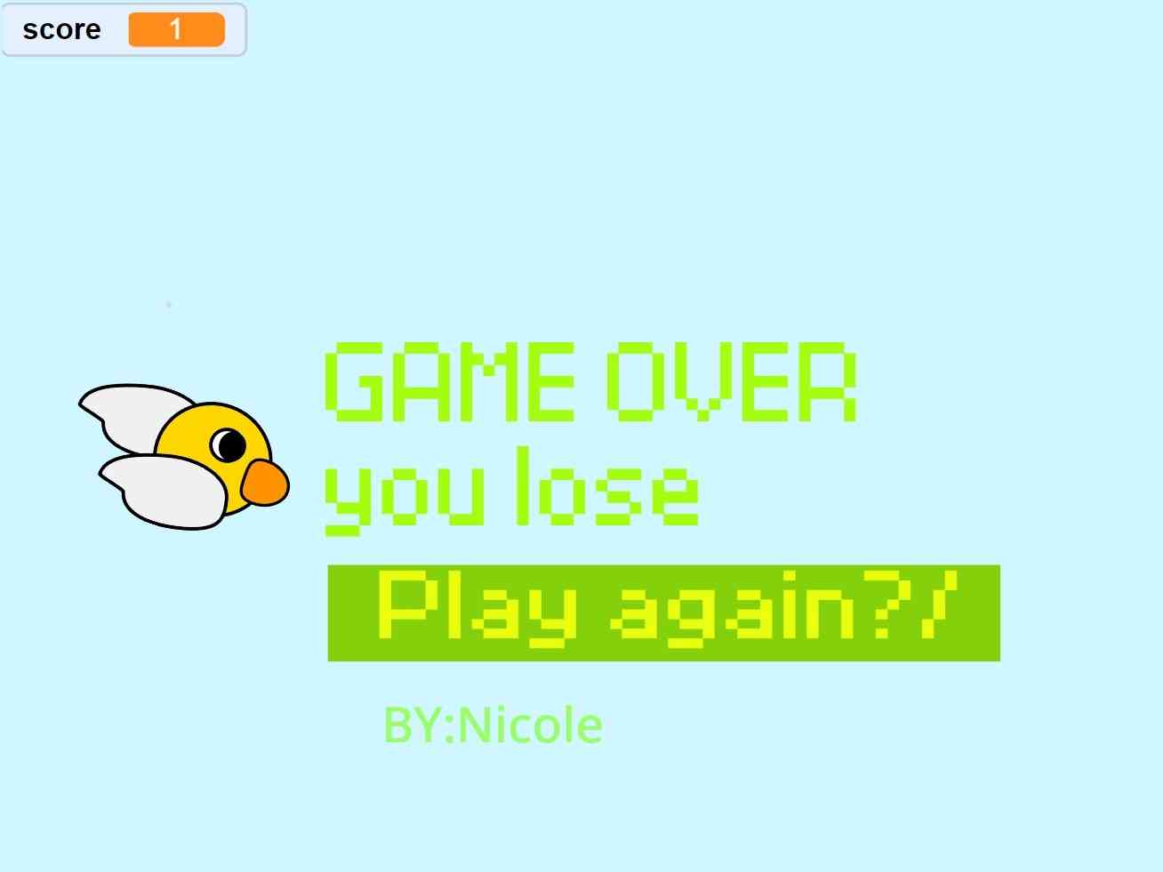 Flappy Game by Nicole